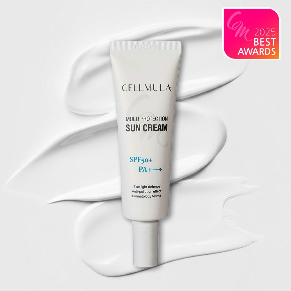 CELLMULA Multi Protection Sun Cream SPF50+ PA++++ 50ml واقي شمس مرطب ضد الأشعة فوق البنفسجية والضوء الأزرق _ صنع في كوريا